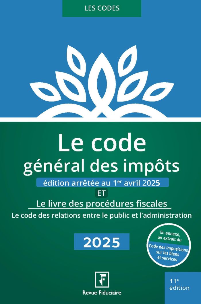 Couverture du livre « Le code général des impôts » de France, librairie Les Contes Infusés à Corte