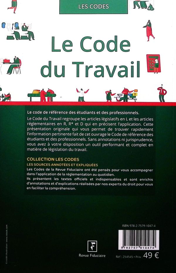 Quatrième de couverture de « Le code du travail »