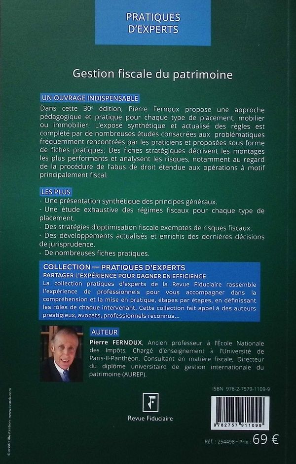 Quatrième de couverture de « Gestion fiscale du patrimoine »