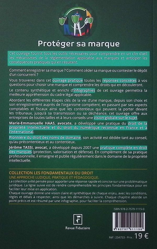 Quatrième de couverture de « Protéger sa marque »