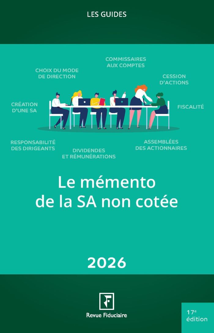 Couverture du livre « Le mémento de la SA non cotée », librairie Les Contes Infusés à Corte
