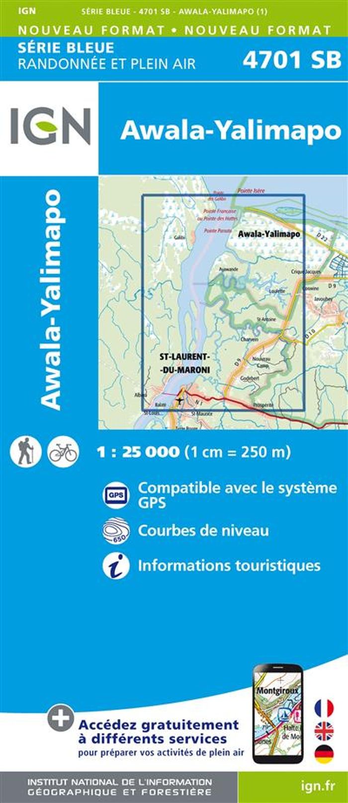 Couverture du livre « 4701SB AWALA YALIMAPO GUYANE », librairie Les Contes Infusés à Corte