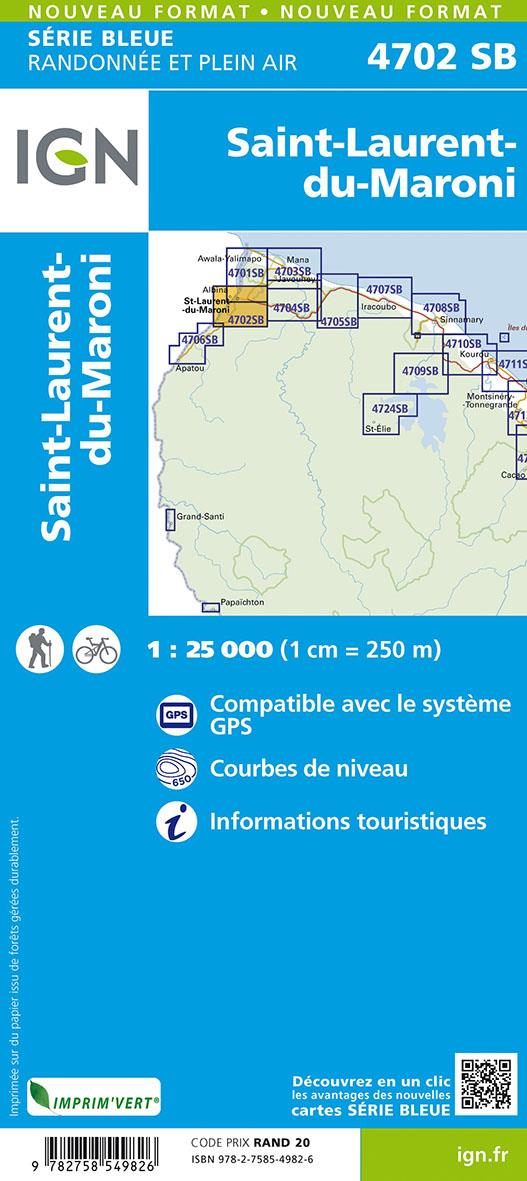 Quatrième de couverture de « 4702SB SAINT LAURENT DU MARONI GUYANE »