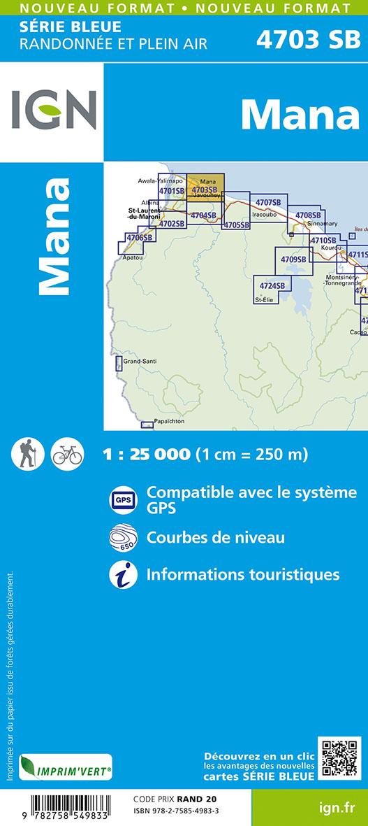 Quatrième de couverture de « 4703SB MANA GUYANE »