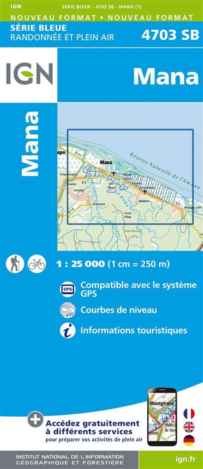 Couverture du livre « 4703SB MANA GUYANE » de Xxx, librairie Les Contes Infusés à Corte