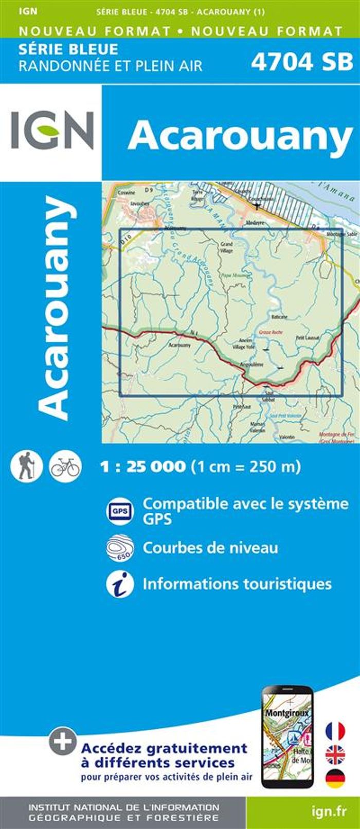 Couverture du livre « 4704SB ACAROUANY GUYANE » de Xxx, librairie Les Contes Infusés à Corte
