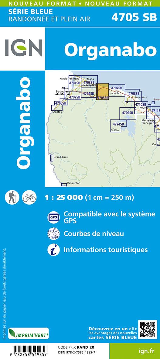 Quatrième de couverture de « 4705SB ORGANABO GUYANE »