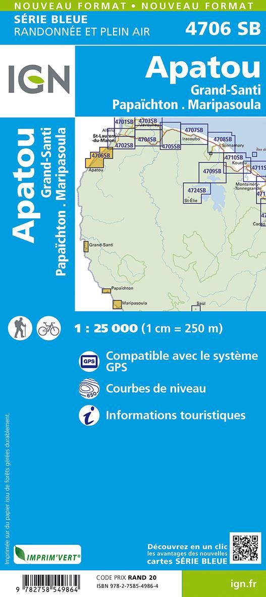 Quatrième de couverture de « 4706SB APATOU GUYANE »