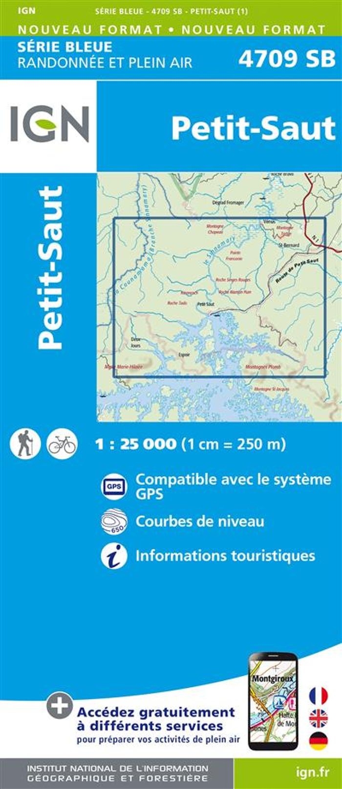 Couverture du livre « 4709SB PETIT-SAUT GUYANE » de Xxx, librairie Les Contes Infusés à Corte