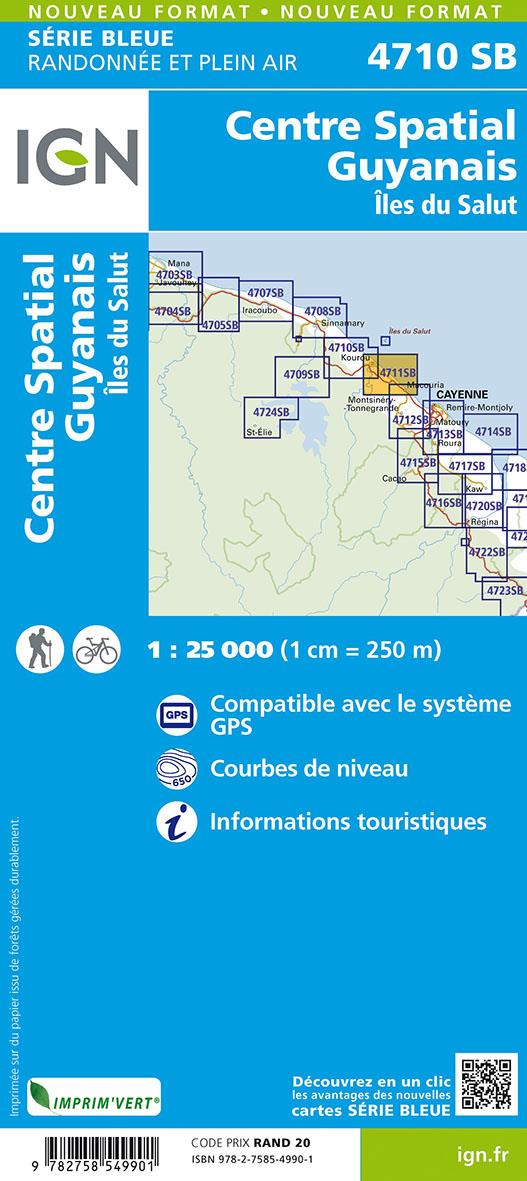 Quatrième de couverture de « 4710SB CENTRE SPATIAL GUYANNAIS ILE DU SALUT GUYANE »
