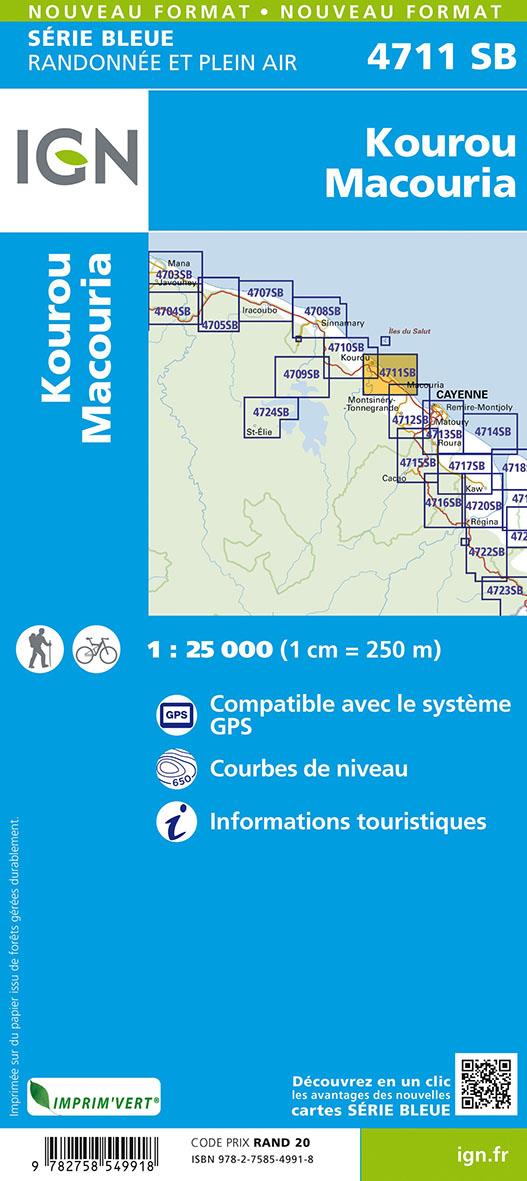 Quatrième de couverture de « 4711SB KOUROU MACOURIA ILE DU SALUT GUYANE »