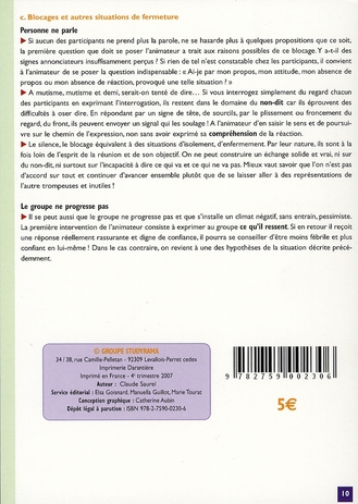 Quatrième de couverture de « SAVOIR CONDUIRE UNE REUNION - AIDE MEMOIRE »