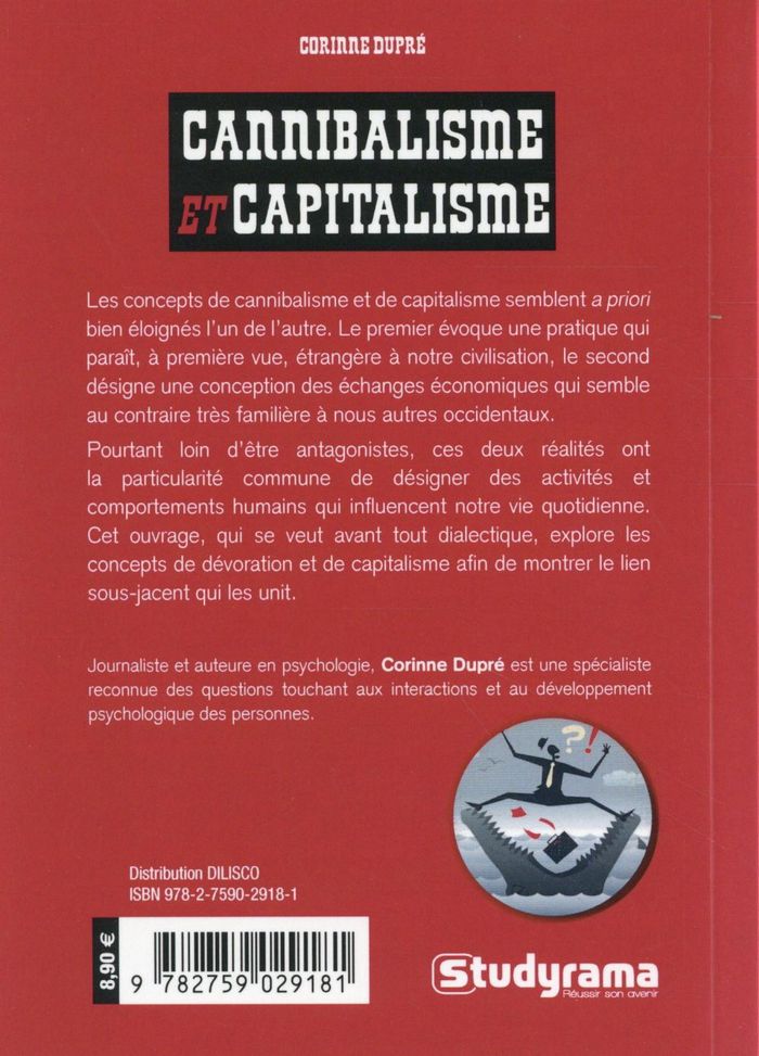 Quatrième de couverture de « CANNIBALISME ET CAPITALISME »