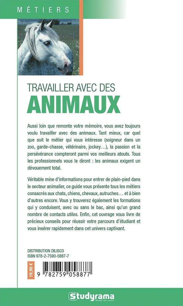 Quatrième de couverture de « Travailler avec des animaux »