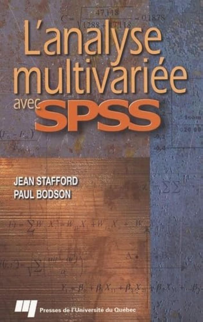 Couverture du livre « ANALYSE MULTIVARIEE AVEC SPSS », librairie Les Contes Infusés à Corte