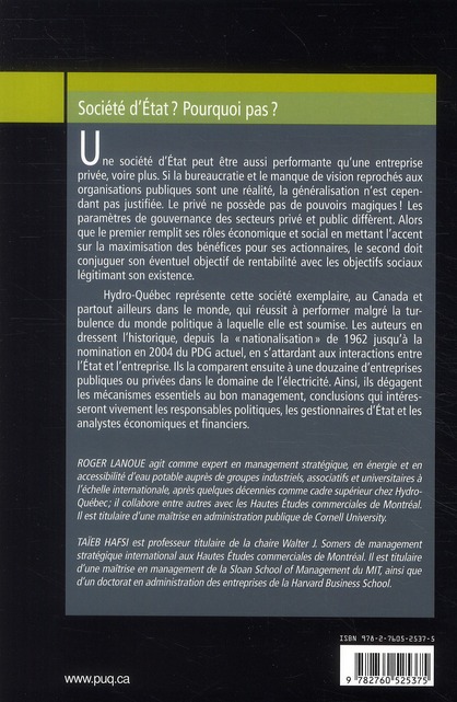 Quatrième de couverture de « SOCIETE D'ETAT POURQUOI PAS »