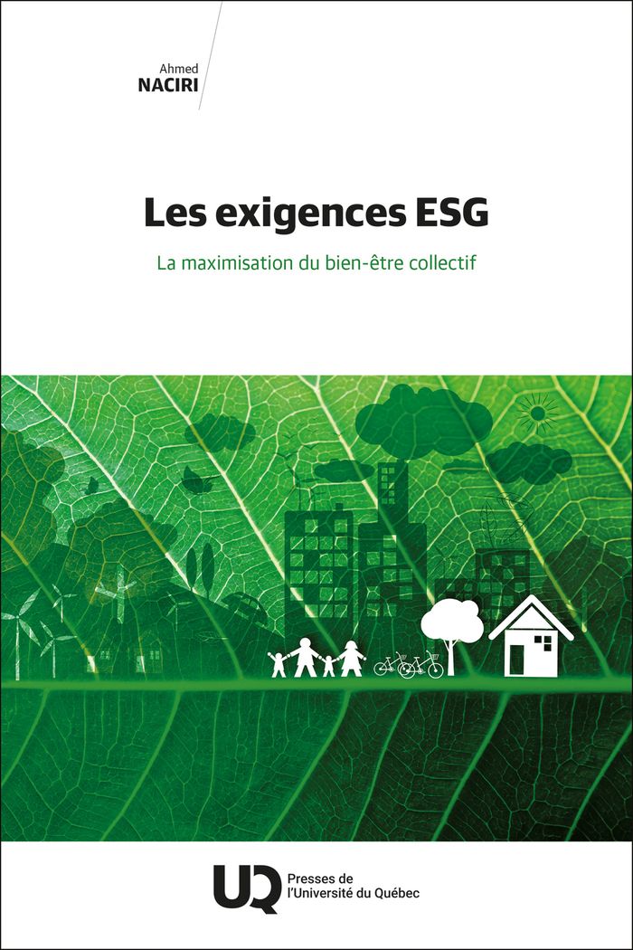 Couverture du livre « Les exigences ESG : la maximisation du bien-être collectif », librairie Les Contes Infusés à Corte