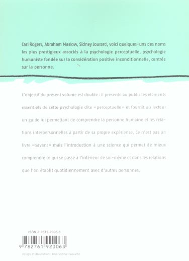 Quatrième de couverture de « LA PERSONNE HUMAINE »
