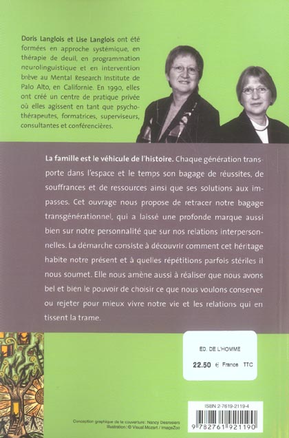 Quatrième de couverture de « PSYCHOGENEALOGIE »