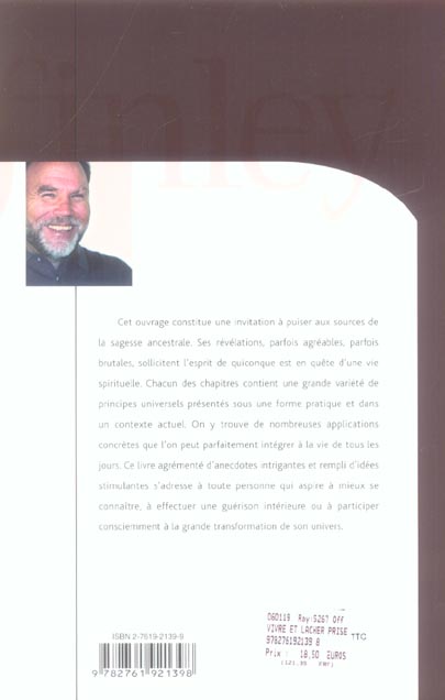Quatrième de couverture de « VIVRE ET LACHER PRISE »