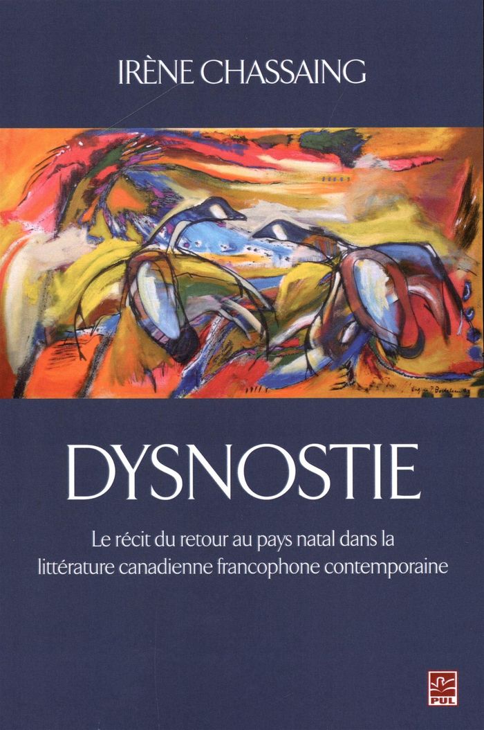 Couverture du livre « DYSNOSTIE. LE RECIT DU RETOUR AU PAYS NATAL DANS LA LITTERATURE C » de Irene Chassaing, librairie Les Contes Infusés à Corte