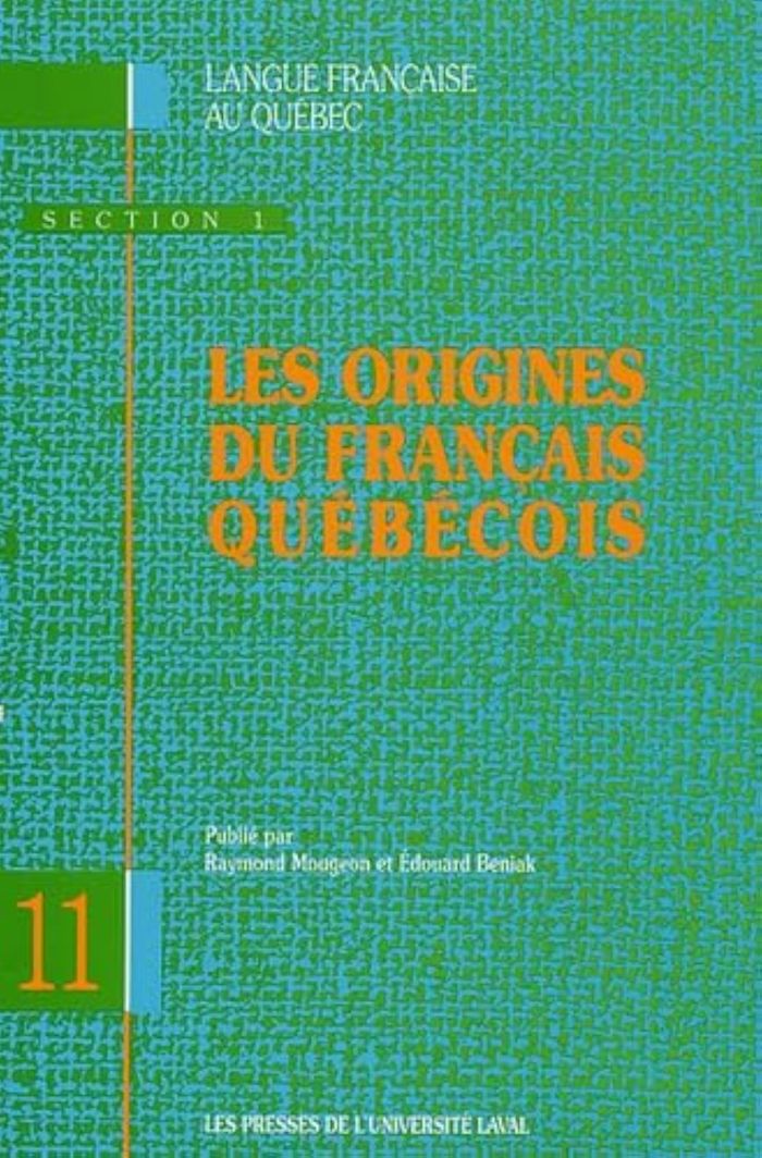 Couverture du livre « LES ORIGINES DU FRANCAIS QUEBECOIS » de Raymond Mougeon, librairie Les Contes Infusés à Corte