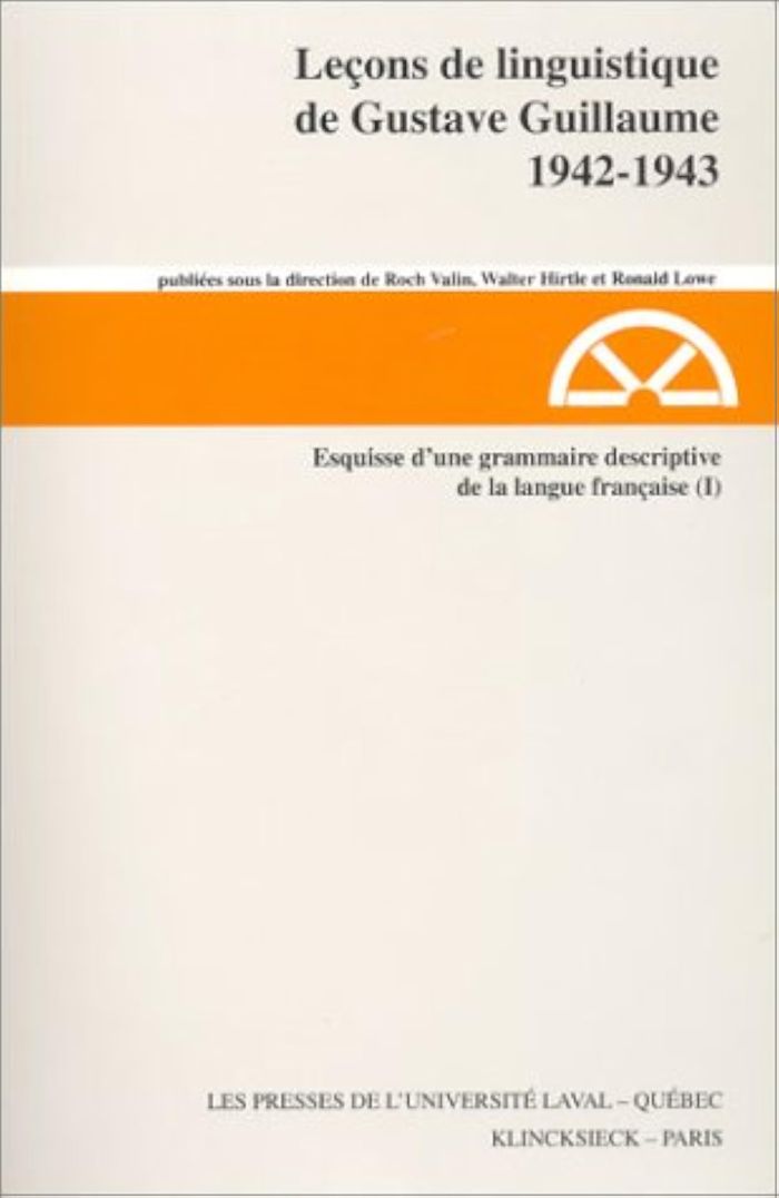 Couverture du livre « LECONS DE LINGUISTIQUE DE GUSTAVE GUILLAUME V 16 » de Xxx, librairie Les Contes Infusés à Corte