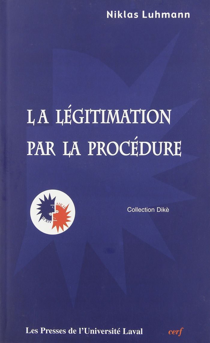 Couverture du livre « LA LEGITIMATION PAR LA PROCEDURE », librairie Les Contes Infusés à Corte