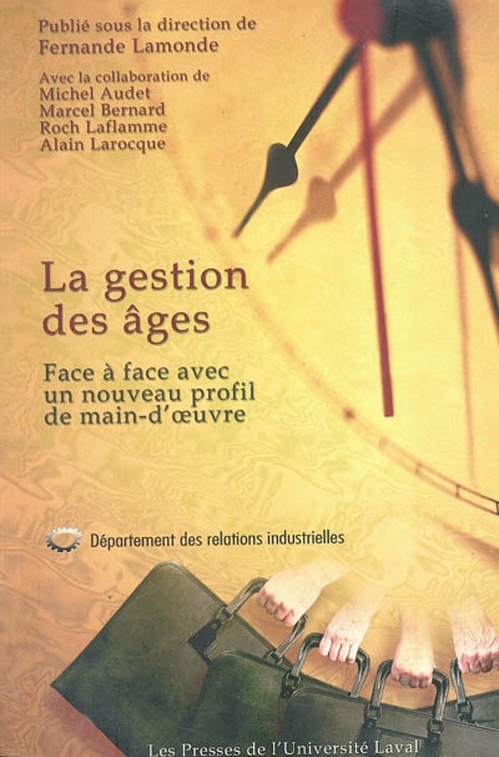 Couverture du livre « LA GESTION DES AGES » de Michel Audet, librairie Les Contes Infusés à Corte
