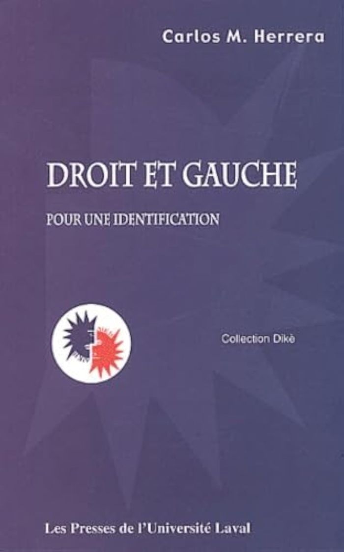 Couverture du livre « DROIT ET GAUCHE POUR UNE IDENTIFICATION », librairie Les Contes Infusés à Corte