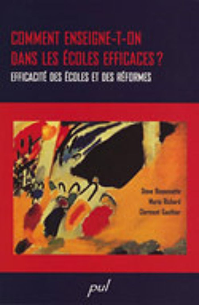 Couverture du livre « COMMENT ENSEIGNE-T-ON DANS LES ECOLES EFFICACES ? » de Steve Bissonnette, librairie Les Contes Infusés à Corte