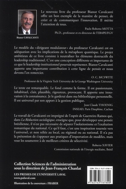 Quatrième de couverture de « LEADERSHIP DANS ORGANISATIONS PUBLIQUES BRESIL »