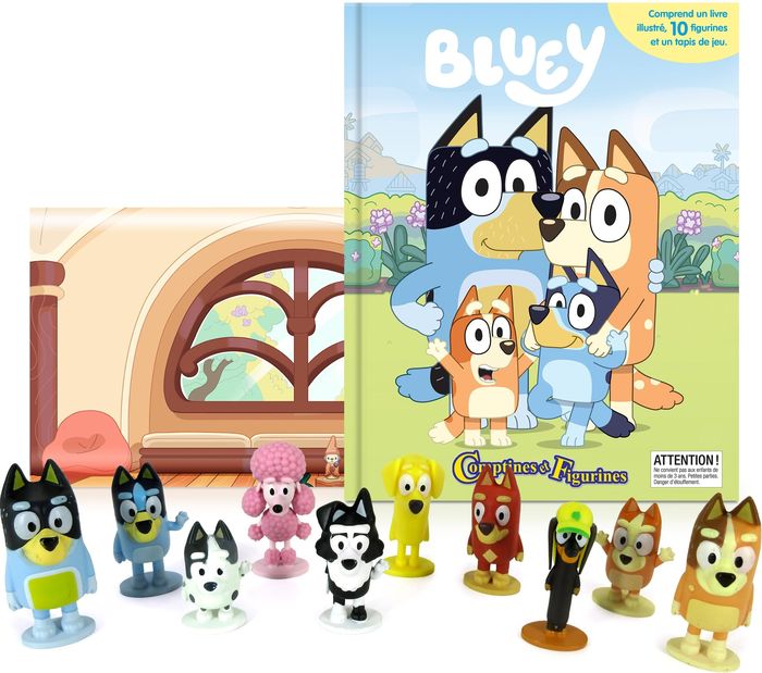 Couverture : BLUEY - COMPTINES ET FIGURINES