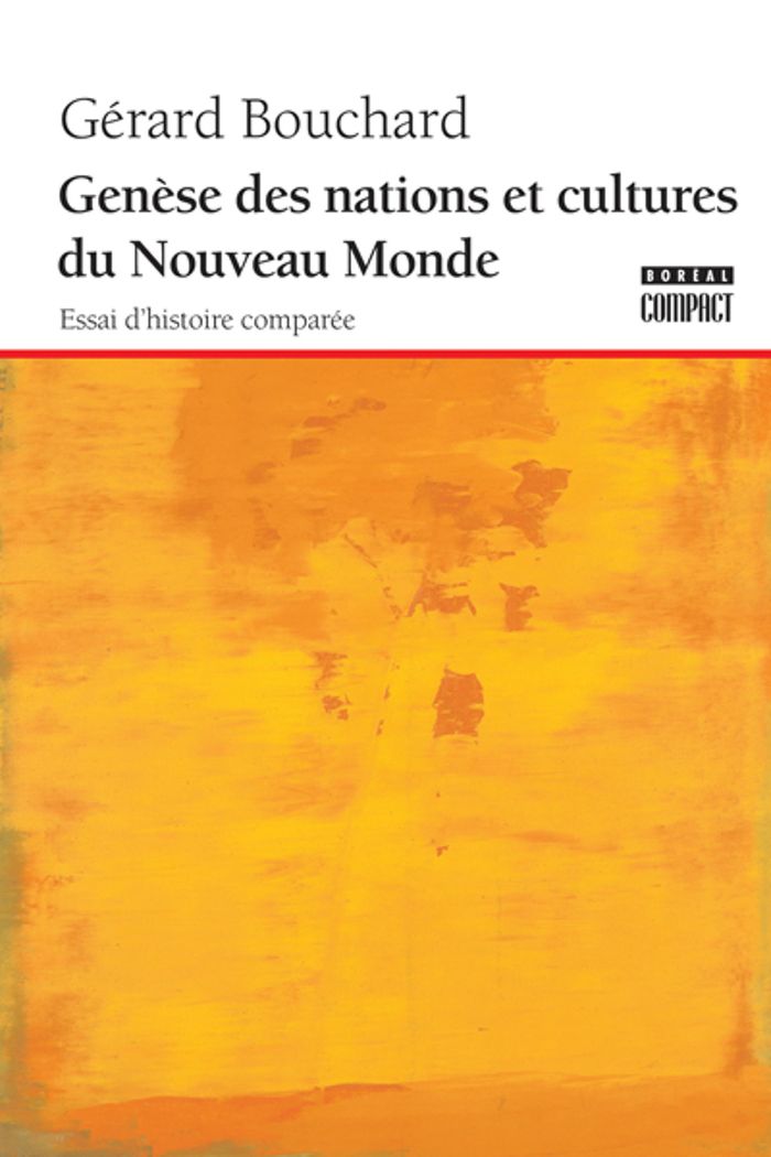 Couverture du livre « GENESE DES NATIONS ET CULTURE DU NOUVEAU MONDE » de Gerard Bouchard, librairie Les Contes Infusés à Corte