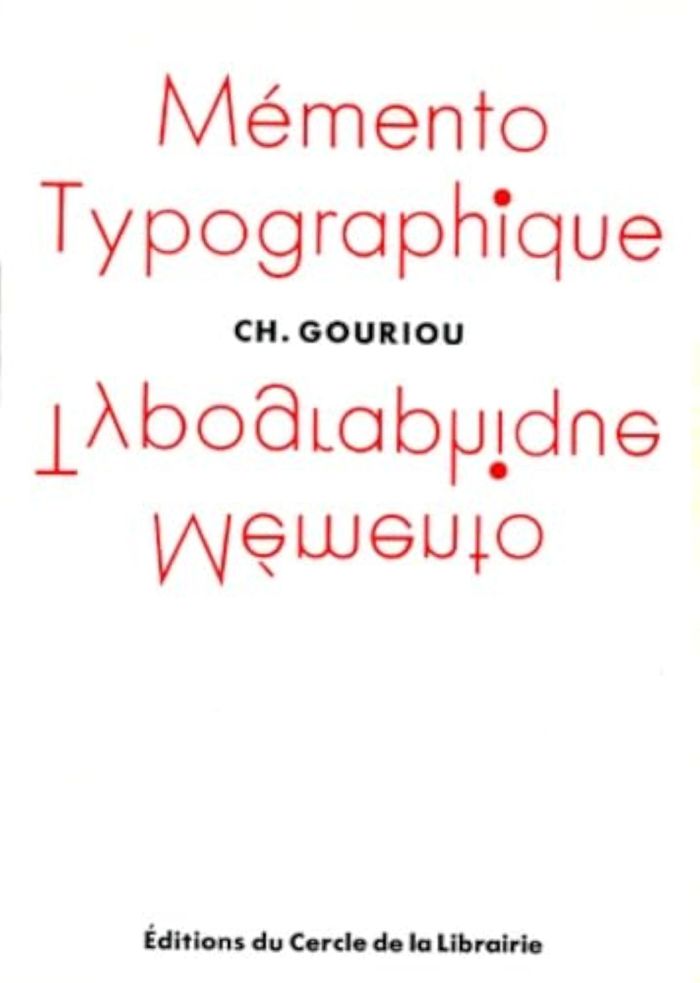 Couverture du livre « MEMENTO TYPOGRAPHIQUE », librairie Les Contes Infusés à Corte