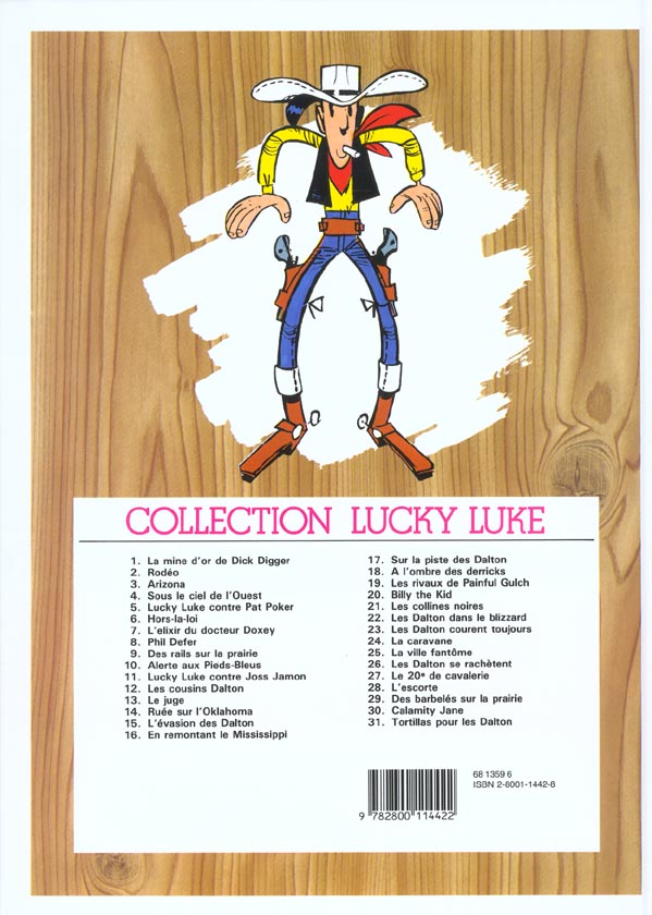 Quatrième de couverture de « LUCKY LUKE - TOME 2 - RODEO »