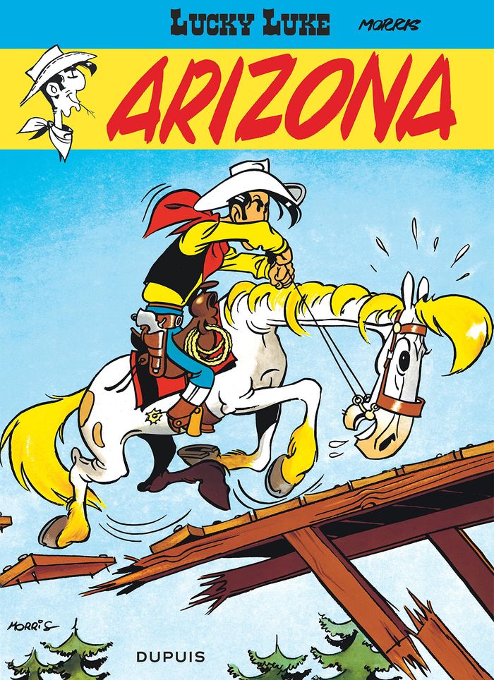 Couverture du livre « LUCKY LUKE - TOME 3 - ARIZONA » de Morris, librairie Les Contes Infusés à Corte