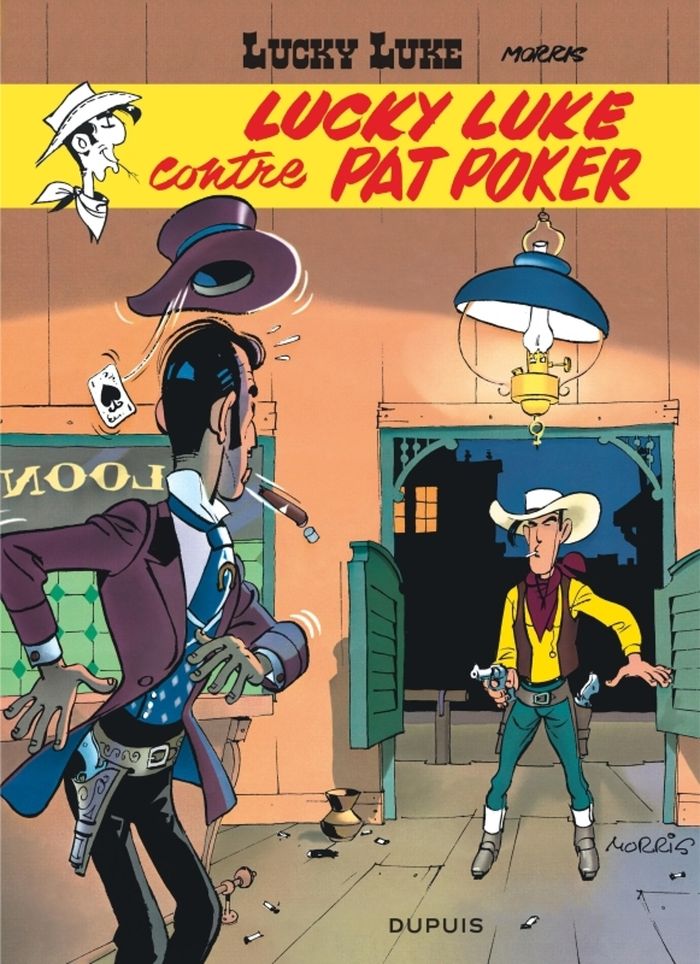 Couverture du livre « LUCKY LUKE - TOME 5 - LUCKY LUKE CONTRE PAT POKER » de Morris, librairie Les Contes Infusés à Corte