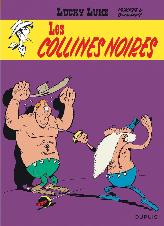 Couverture du livre « LUCKY LUKE - TOME 21 - LES COLLINES NOIRES » de Goscinny/morris, librairie Les Contes Infusés à Corte