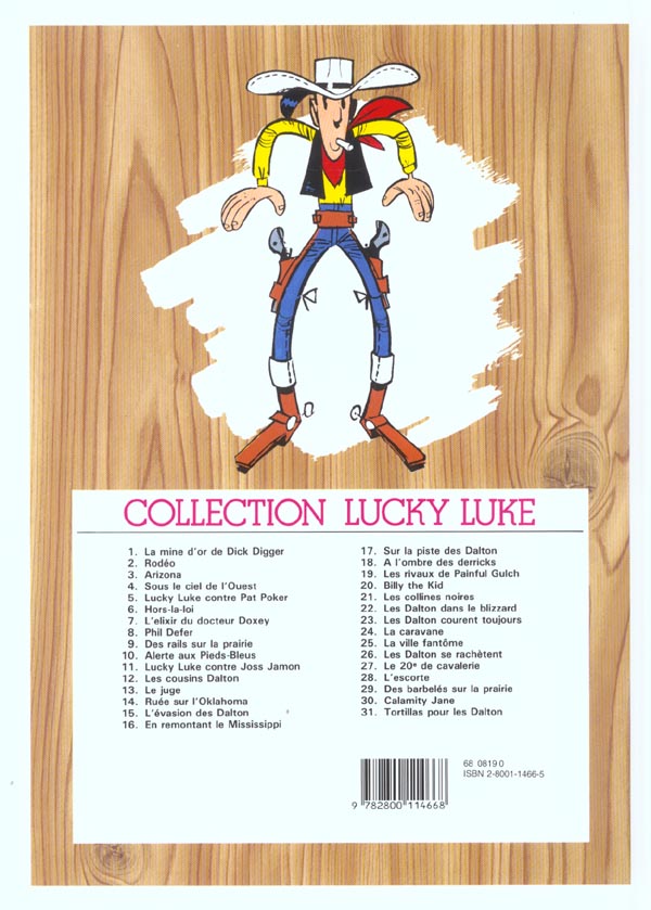 Quatrième de couverture de « LUCKY LUKE - TOME 26 - LES DALTON SE RACHETENT »