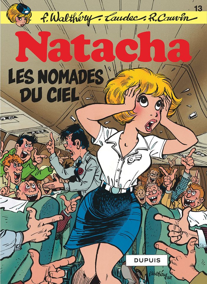 Couverture du livre « NATACHA - TOME 13 - LES NOMADES DU CIEL » de Cauvin/laudec, librairie Les Contes Infusés à Corte
