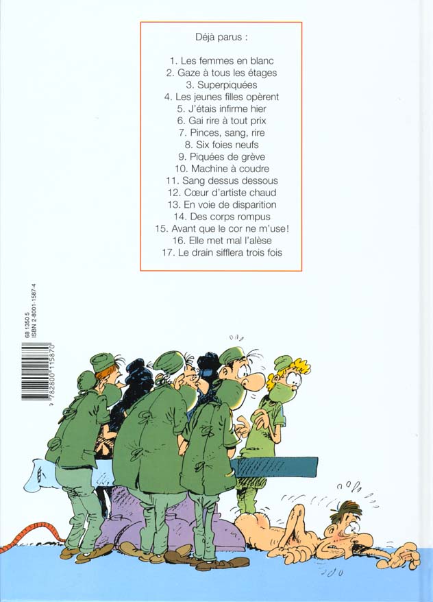 Quatrième de couverture de « LES FEMMES EN BLANC - TOME 4 - LES JEUNES FILLES OPERENT »