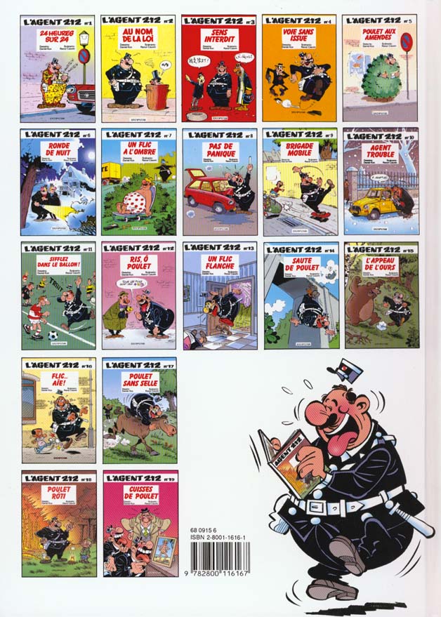 Quatrième de couverture de « L'AGENT 212 - TOME 10 - AGENT TROUBLE »