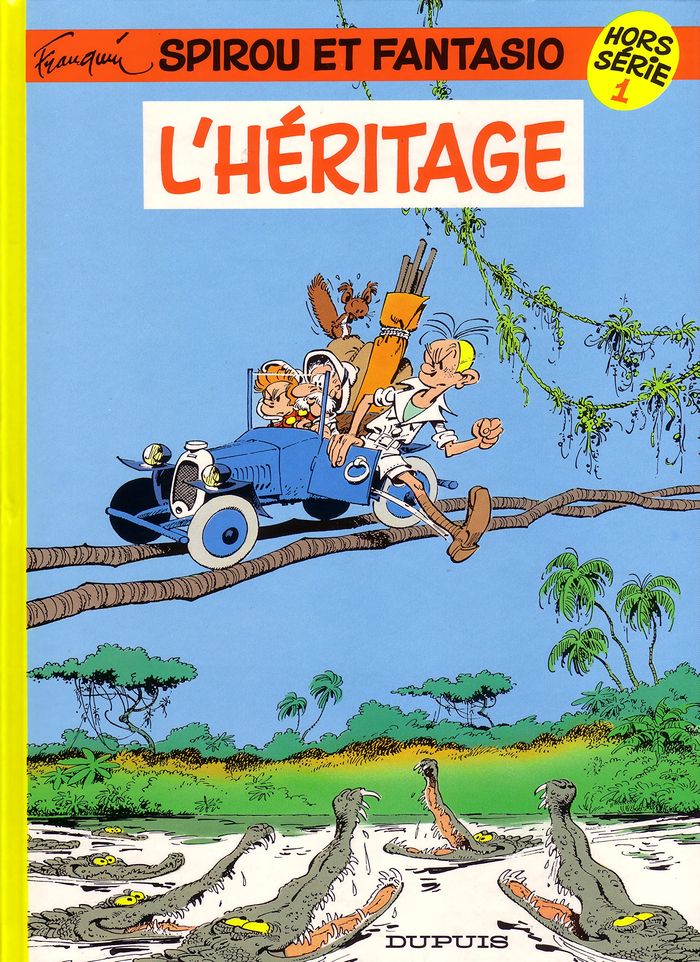 Couverture du livre « SPIROU ET FANTASIO - HORS-SERIE - TOME 1 - L'HERITAGE » de Franquin, librairie Les Contes Infusés à Corte