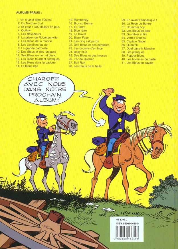 Quatrième de couverture de « LES TUNIQUES BLEUES - TOME 29 - EN AVANT L'AMNESIQUE ! »