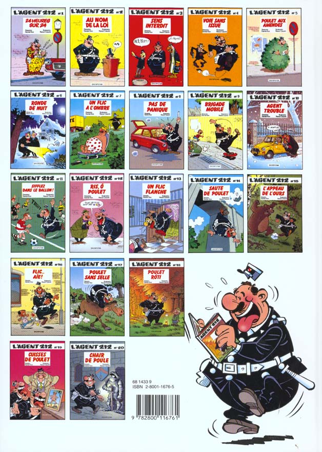 Quatrième de couverture de « L'AGENT 212 - TOME 11 - SIFFLEZ DANS LE BALLON ! »