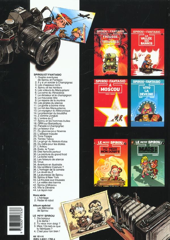Quatrième de couverture de « SPIROU ET FANTASIO - TOME 42 - SPIROU A MOSCOU »