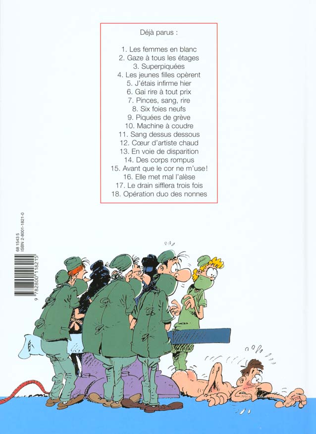 Quatrième de couverture de « LES FEMMES EN BLANC - TOME 8 - SIX FOIES NEUFS »