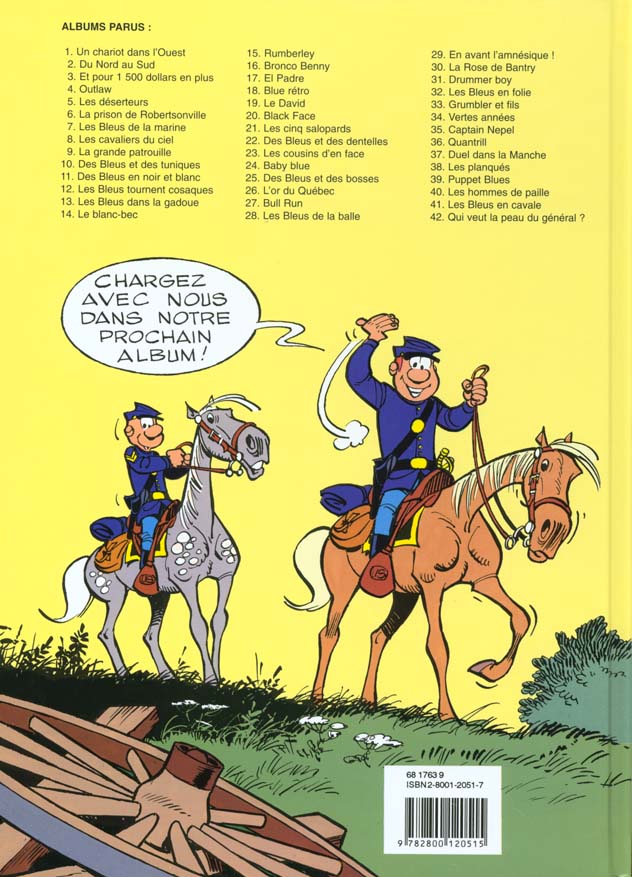 Quatrième de couverture de « LES TUNIQUES BLEUES - TOME 35 - CAPTAIN NEPEL »