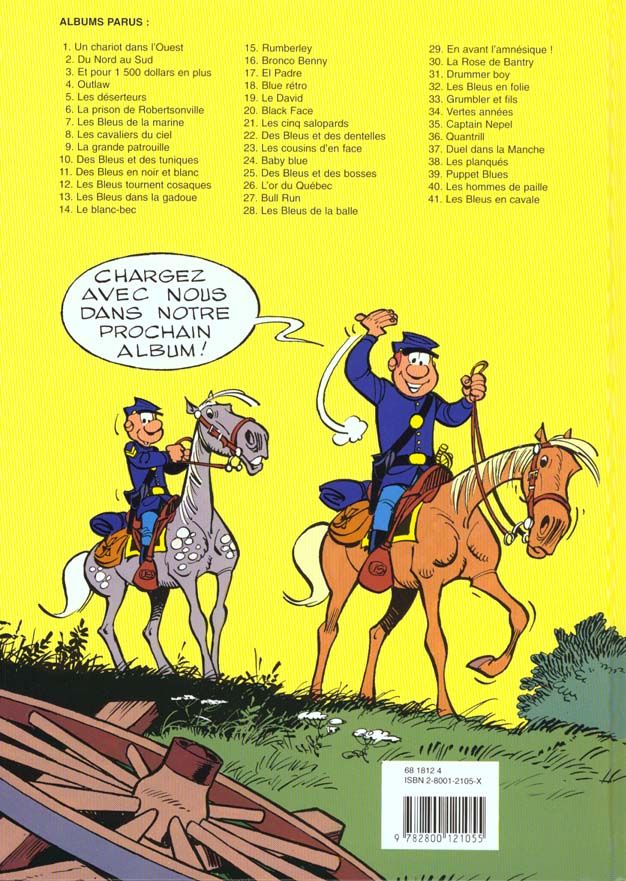 Quatrième de couverture de « LES TUNIQUES BLEUES - TOME 36 - QUANTRILL »